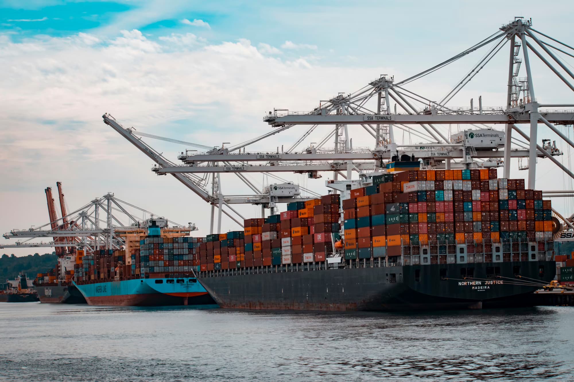 Logistics Terminal Background